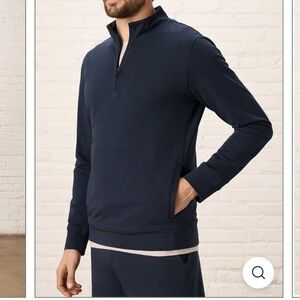 MEN'S FRENCH TERRY QUARTER ZIP PACT sweater size small